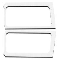 DEI - DEI 50270 DEI 18-23 Jeep Wrangler JL 2-Door Boom Mat Rear Side Window Trim - 2 Piece - White - Image 1