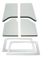 DEI - DEI 50287 DEI 11-18 Jeep Wrangler JK 2-Door Boom Mat Complete Headliner Kit - 6 Piece - White - Image 3
