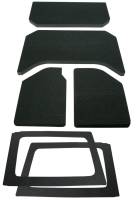 DEI - DEI 50290 DEI 11-18 Jeep Wrangler JK 4-Door Boom Mat Complete Headliner Kit - 6 Piece - Black - Image 3