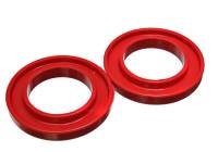 Energy Suspension - Energy Suspension 9.6107R Energy Suspension Universal 3-3/16in ID 5-1/4in OD 3/4in H Red Coil Spring Isolators (2 per set) - Image 1