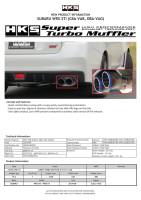 HKS - HKS 31029-AF013V HKS SUPER TURBO MUFFLER Ti Subaru VAB WRX STI/VAG WRX S4 - Image 1