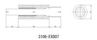 HKS - HKS 3106-EX007 HKS Universal SS Hi-Power Muffler (120mm tip / 75mm piping) (SUS304 NO COATING) - Image 1