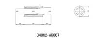 HKS - HKS 34002-AK007 HKS UNIVERSAL EX H/M SUS 130-65 (MOQ: 8pcs) - Image 2