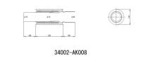 HKS - HKS 34002-AK008 HKS UNIVERSAL EX H/M SUS 130-75 (MOQ: 8pcs) - Image 1