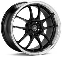 Enkei - Enkei 460-780-6550BKM Enkei PF01SS 17x8 5x114.3 50mm Offset 75mm Bore Diameter Gloss Black w/ Machined Lip - Image 1