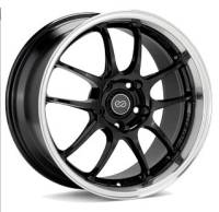 Enkei - Enkei 460-780-6550BKM Enkei PF01SS 17x8 5x114.3 50mm Offset 75mm Bore Diameter Gloss Black w/ Machined Lip - Image 3