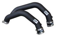 Injen - Injen SES1116ICPWB Injen 15-16 BMW M3(F80)/M4 (F82/83) 3.0L L6 Twin Turbo 2PC Aluminum Int. Charge Pipe - Wrinkle Black - Fits 2015-2020 BMW M4 - Image 3