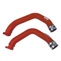 Injen - Injen SES1116ICPWR Injen 15-16 BMW M3(F80)/M4 (F82/83) 3.0L L6 Twin Turbo 2PC Aluminum Int. Charge Pipe - Wrinkle Red - Fits 2015-2020 BMW M4 - Image 2