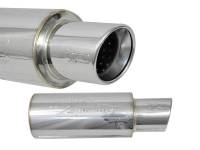 Injen - Injen SES300C Injen 3.00 Universal Muffler w/Stainless Steel resonated rolled tip (Injen embossed logo) - Image 5