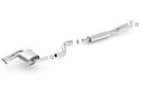 Borla - Borla 140505 Borla 08-12 BMW 328i Sdm E90 2.0L RWD Dual Left Rear Exit Touring Cat-Back Exhaust - Fits 2006-2011 BMW 328i, 325i - Image 1