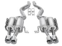 Borla - Borla 140505 Borla 08-12 BMW 328i Sdm E90 2.0L RWD Dual Left Rear Exit Touring Cat-Back Exhaust - Fits 2006-2011 BMW 328i, 325i - Image 4