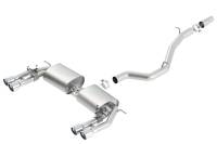 Borla - Borla 140631 Borla 13-15 Audi S3 S-Type Dual Round Rolled Catback Exhaust - Fits 2015-2020 Audi S3 - Image 2