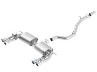 Borla - Borla 140631 Borla 13-15 Audi S3 S-Type Dual Round Rolled Catback Exhaust - Fits 2015-2020 Audi S3 - Image 4