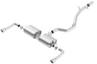 Borla - Borla 140682 Borla 14-16 Audi A3 Quattro 2.0L Turbo AT/MT RWD 4DR S-Type Cat-Back Exhaust Single Split Rear Exit - Fits 2015-2020 Audi A3 Quattro - Image 3