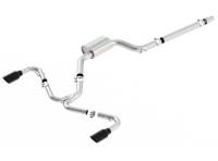 Borla - Borla 140751BC Borla 2018 Volkswagen GTI (MK7.5) 2.0T AT/MT SS S-Type Catback Exhaust w/Black Chrome Tips - Fits 2018-2021 Volkswagen GTI - Image 1