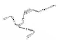 Borla - Borla 140751SB Borla 2018 Volkswagen GTI (MK7.5) 2.0T AT/MT SS S-Type Catback Exhaust w/Stainless Brushed Tips - Fits 2018-2020 Volkswagen GTI - Image 1