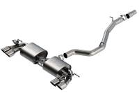Borla - Borla 140830SB Borla 18-19 VW Golf R MK7.5 2.0L S-Type CatBack Exhaust - Fits 2018-2019 Volkswagen Golf R - Image 1