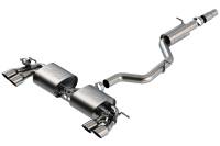 Borla - Borla 140831SB Borla 18-19 VW Golf R MK7.5 2.0L S-Type CatBack Exhaust w/ Resonator - Fits 2018-2019 Volkswagen Golf R - Image 1