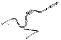 Borla - Borla 140850SB Borla 19-21 VW GLI 2.0L S-Type 3.5in x 5.5in Tip Cat-Back Exhaust - Fits 2019-2021 Volkswagen Jetta - Image 1