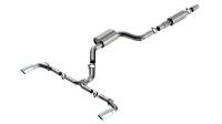 Borla - Borla 140883 Borla 22-23 Volkswagen Golf GTI 2.0L AT/MT 3inch S-Type Cat-Back Exhaust - 4in Split Single Tips - Fits 2022-2025 Volkswagen GTI - Image 1