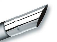 Borla - Borla 20107 Borla Universal Polished Tip Single Round Angle-Cut (inlet 2 1/2in. Outlet 2 1/2in) - Image 1