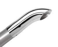 Borla - Borla 20110 Borla Universal Polished Tip Single Round Turndown/Turnout (inlet 2 1/2in. Outlet 2 1/2in) *NO Retur - Image 2
