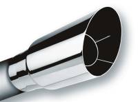 Borla - Borla 20120 Borla Universal Polished Tip Single Round Angle-Cut (inlet 2 1/2in. Outlet 3 1/2in) *NO Returns* - Image 3