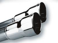 Borla - Borla 20143 Borla Universal Polished Tip Dual Round Rolled Angle-Cut (inlet 2in. Outlet 3in) *NO Returns* - Image 2