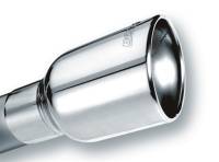 Borla - Borla 20155 Borla Universal Polished Tip Single Oval Rolled Angle-Cut w/Clamp (inlet 2 1/2in. Outlet 4 1/4 x 3 1 - Image 2