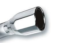 Borla - Borla 20235 Borla 2.5in Inlet 4in Single Round Rolled Edge Outlet x 8in Long Weld On Exhaust Tip - Image 1