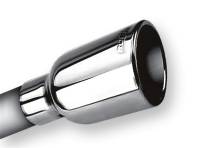 Borla - Borla 20236 Borla 2.25in Inlet 3.19in Round Rolled Angle Cut Outlet x 5in Long Embossed Tip - Image 1