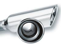 Borla - Borla 20248 Borla 2.25in Inlet 4in Round Rolled Angle Cut Resonated x 13in Long Exhaust Tip - Image 2