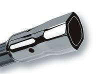 Borla - Borla 20252 Borla 2.25in Inlet 3.38in x 3.0in Square Angle Cut Phantom x 6.5in Long Universal Exhaust Tips - Image 2
