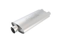 Borla - Borla 400486 Borla Universal Center/Dual Oval 3in In/2.25in Out 19in x 4in x 9.5in Notched PRO-XS Muffler - Image 4