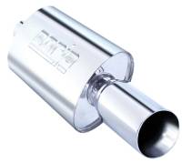 Borla - Borla 40057 Borla Boomer Muffler Thumper Oval 2-1/4in In 4in Side Round Out - Image 1