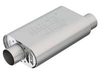 Borla - Borla 400844 Borla CrateMuffler SBC Hot 350/383 3 inch Offset/Center 14in x 4.35in x 9in Oval Muffler - Image 1