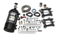 NOS - BHHV 02010BNOS NOS Cheater Wet Nitrous System for 2x4 Dual 4150 4-barrel Carburetors-Black - Image 1