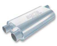Borla - Borla 40474 Borla Universal Oval Transverse Single 3in Inlet/2.5in Outlet 19in x 10.25in x 5.5in Turbo Muffler - Image 4
