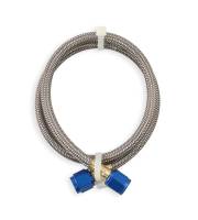 NOS - BHHV 15230NOS NOS Stainless Steel Braided Hose -4AN 2-foot Blue - Image 2