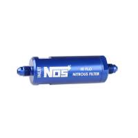 NOS - BHHV 15551NOS NOS In-Line Hi-Flow Nitrous Filter, 4AN - Blue - Image 1
