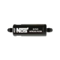 NOS - BHHV 15555NOS NOS In-Line Hi-Flow Nitrous Filter, 4AN - Black - Image 1