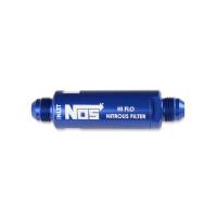 NOS - BHHV 15557NOS NOS In-Line Hi-Flow Nitrous Filter, 6AN - Blue - Image 1