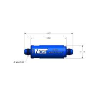 NOS - BHHV 15557NOS NOS In-Line Hi-Flow Nitrous Filter, 6AN - Blue - Image 6