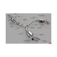 APR - HJQF CBK0009 APR Catback Exhaust System - S6/S7 (C7) - Fits 2013-2018 Audi S6, S7 - Image 13