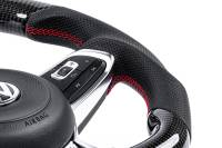 APR - HJQF MS100201 APR Steering Wheel - Carbon Fiber & Perforated Leather; MK7 GTI/GLI Red (For use with Paddles) - Fits 2015-2026 Volkswagen Jetta, GTI, Golf R - Image 5
