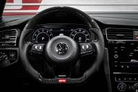 APR - HJQF MS100206 APR Steering Wheel - Carbon Fiber & Perforated Leather; MK7 Golf R Silver (For use without Paddles) - Fits 2015-2026 Volkswagen Jetta, GTI, Golf R - Image 2