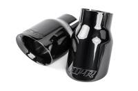 APR - HJQF TPK0008 APR Double-Walled 3.5" Slash-Cut Tips (Diamond Black) - Set of 2 - Image 1