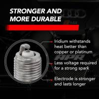 APR - HJQF Z1003101 APR Iridium Pro Spark Plugs - Heat Range 9 (EA113, EA888.1/2, EA837 Engines) - Fits select 2005-2019 Audi, Volkswagen applications - Image 3