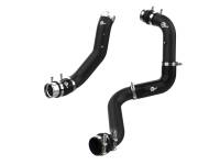 aFe - aFe 46-20704-B aFe 2024 GM Diesel Trucks V8 6.6L L5P BladeRunner Aluminum 3in Hot & 3.5in Cold Charge Pipe - Black - Image 1