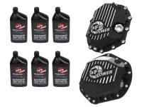 aFe - aFe 46-7707AB aFe Power Front/Rear Diff Cover Kit w/ Oil 11-19 GM Diesel Trucks V8 (AAM 9.25-12 & AAM 11.5-14) - Image 1